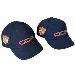 Lot of 2 Cooperstown Dreams Park Umpire Caps Hats Navy Blue Adjustable EUC